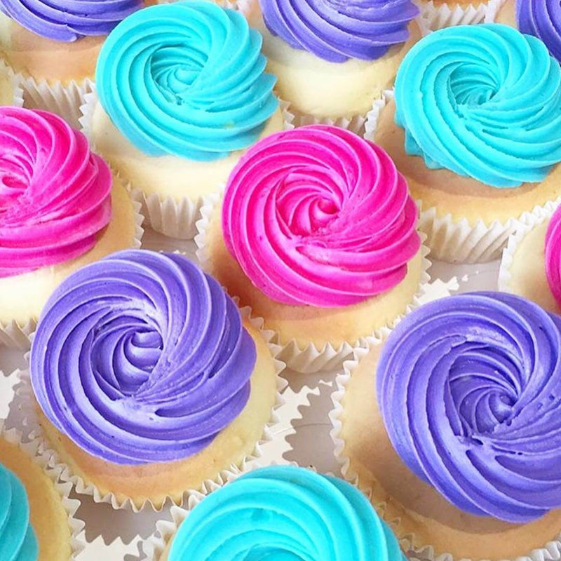 Custom Tint Cupcakes