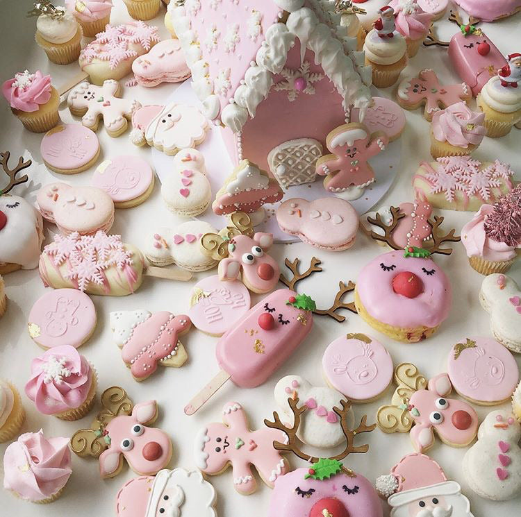 Pink Wonderland Christmas House - Cupcake Occasion