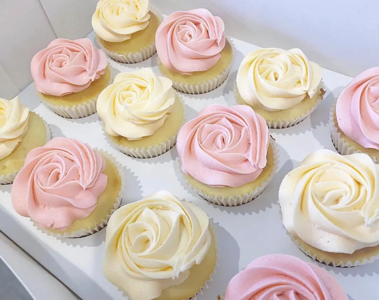 'Peachy Keen' Rosette Cupcakes - Cupcake Occasion